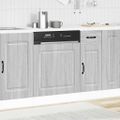 vidaXL Panel umývačky riadu Kalmar sivé sonoma 60x1,5x57 cm kompozitné drevo