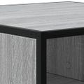 vidaXL Konferenčný stolík sivá sonoma 100x100x30 cm kompoz. drevo kov