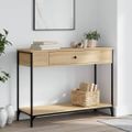 vidaXL Konzolový stolík dub sonoma 100x34,5x75 cm kompozitné drevo
