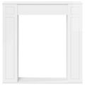 vidaXL Rám krbu Biela s vysokým leskom 100 x 20 x 100 cm