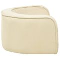 vidaXL Skladací gauč pre psa krémový 73x67x26 cm plyšový s vankúšom
