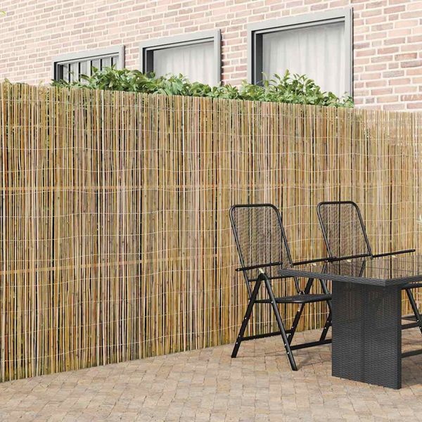 vidaXL Bambusový plot Prírodná 500 x 180 cm Bambus
