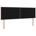 vidaXL LED hlavová doska Ružová 160 cm Zamat