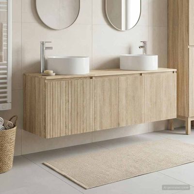 vidaXL Set kabinetov do kúpeľne 3 ks Dub sonoma 49,5 x 44,5 x 65,5 cm