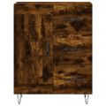 vidaXL Vysoká skrinka dymový dub 69,5x34x180 cm spracované drevo