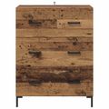 vidaXL Servírovacia skriňa Staré drevo 69,5 x 34 x 90 cm