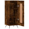 vidaXL Komoda dymový dub 34,5x34x90 cm spracované drevo