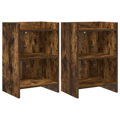 vidaXL Nočné stolíky 2 pcs Dymový dub 40 x 30 x 60 cm Kompozitné drevo