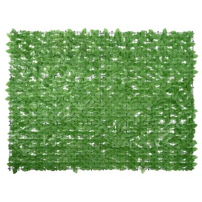 vidaXL Balkónová zástena so zelenými listami 200x150 cm