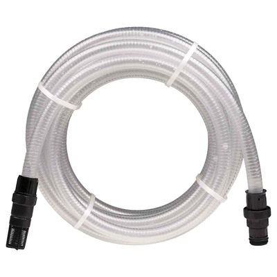 VidaXL sacia hadica s PVC konektormi Transparent 1" 10 m PVC