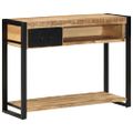 vidaXL Konzolový stolík 100x35x75 cm Masívne hrubé drevo Mango