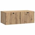 vidaXL Nástenná TV skrinka 78,5 x 41 x 30 cm Dub artisan