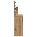 vidaXL toaletný stolík s LED Artisan Dub 86,5x35x136 cm