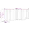 vidaXL Brána pre psa skladacia 3 panely biela 150 cm topoľové drevo
