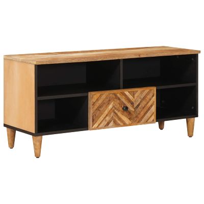 vidaXL Úložné skrine Hnedá 100 x 33,5 x 46 cm Masívne mango drevo