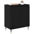 vidaXL Servírovacia skriňa Čierny dub 60 x 35 x 70 cm Kompozitné drevo