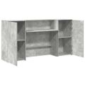 vidaXL Recepčný stôl betónovo sivý 200x50x103,5 cm kompozitné drevo