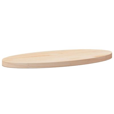 vidaXL Stolová doska 60x30x2,5 cm, borovicový masív, oválna