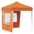 vidaXL Prístrešok na párty 195 x 195 x 245 cm Oranžová Oxfordská látka