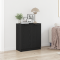 vidaXL Servírovacia skriňa Čierny dub 60 x 30 x 70 cm Kompozitné drevo