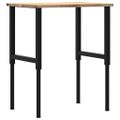 vidaXL pracovný stôl 80x60x(71,5-98) cm masívny dub