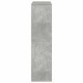 vidaXL Deliaca stena betónová sivá 100x33x125,5 cm kompozitné drevo