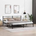 VidaXL Rám postele bez matraca Dub Sonoma 200x200 cm Konštrukcia dreva