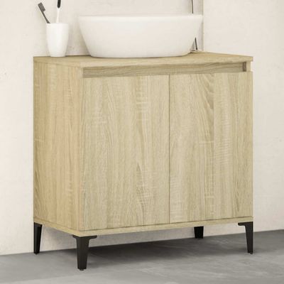 vidaXL Umývadlová skrinka dub sonoma 58x33x60 cm kompozitné drevo