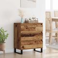 vidaXL Servírovacia skriňa Staré drevo 60 x 35 x 70 cm