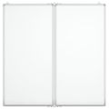 vidaXL Magnetická biela tabuľa skladacia 80x80x1,7 cm hliník