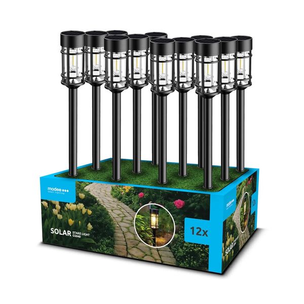 Modee záhradná solárna LED lampa GS040 48 cm, AAA 200 mAh (ML-GS040)