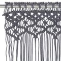 vidaXL Záclona macrame antracitová 140x240 cm bavlna