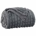 vidaXL Prikrývky na hodenie 6 ks Tmavo šedá 270 x 240 cm 9.44 kg Flís