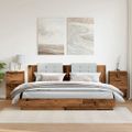 vidaXL Nočné stolíky 2 ks staré drevo 40x36x65 cm kompozitné drevo