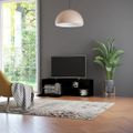 vidaXL TV skrinka, lesklá čierna 120x34x37 cm, drevotrieska