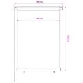 vidaXL Vonkajšia zatemňovacia roleta 105 (Š) x 140 (V) cm hnedá HDPE