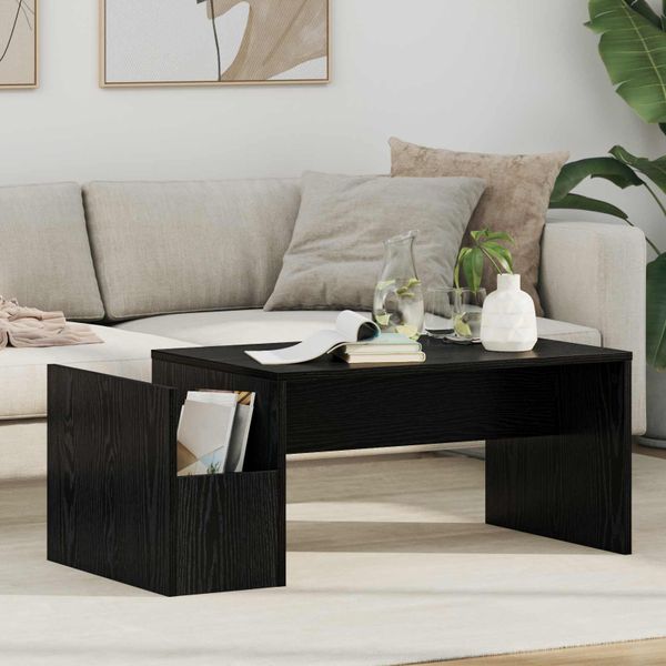 vidaXL Konferenčný stolík Čierny dub 90 x 45 x 35 cm Kompozitné drevo