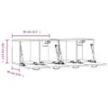 vidaXL Nástenné skrinky 2 ks sivé sonoma 80x35x36,5cm spracované drevo