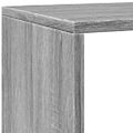 vidaXL Knižnica 4-posch. sivá sonoma 143,5x29x143,5 cm kompozit. drevo