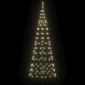 vidaXL LED Vianočný stromček so zemnými kolíkmi Teplá biela 250 cm