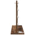 vidaXL Toaletné zrkadlo Dymová dub 60 x 45 x 18 cm Obdĺžnikový