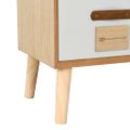 vidaXL Komoda so 6 zásuvkami 60x30x75 cm masívne borovicové drevo