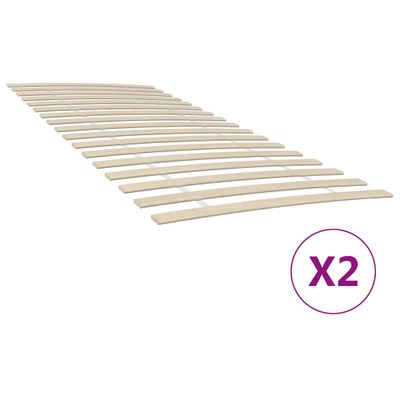 vidaXL Náhradné lamely k posteli s 34 lamelami, 2 ks, 100x200 cm