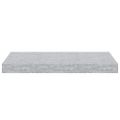 vidaXL Plávajúce nástenné police 4 ks betónové sivé 50x23,5x3,8 cm MDF