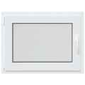 vidaXL Otočné a sklopné okno do suterénu RISOR 80 x 60 cm PVC a sklo