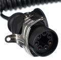 Propojovací spirálový EBS kábel 7pin TRAILER CABLE 14, 24V, 3,5m SIXTOL