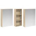 vidaXL Set kabinetov do kúpeľne 3 ks 130 x 14,5 x 70 cm