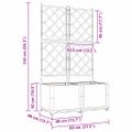 vidaXL Záhradný kvetináč 2 ks Svetlosivá 80 x 40 x 143 cm PP