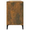 vidaXL Botník dymový dub 102x36x60 cm spracované drevo