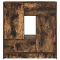 vidaXL Komoda so zásuvkami a dvierkami, tmavý dub 70,5x34x74,5 cm